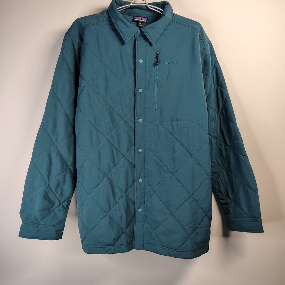 Patagonia Tuff Puff Shirt Jacket Mens Diamond Insulated Fitz Roy Puffer Size XXL
